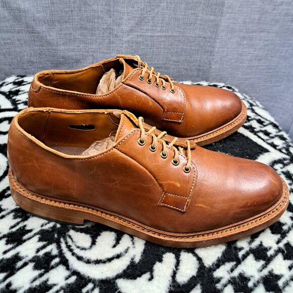 Men Allen Edmonds Stewart 6031 Wingtip Oxfords Brown Leather 7.5 B Narrow main image 5